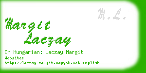 margit laczay business card